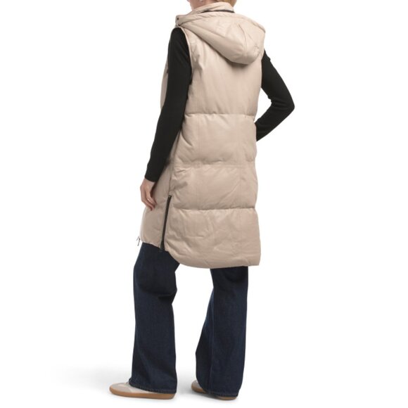 BOD & CHRISTENSEN Salt Leather Quilted Puffer Jacket - Picture 2 of 2